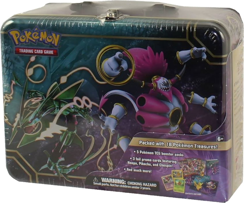 Pokemon Collector Chest Lunchbox Tin 2015 Sealed Featuring Rayquaza & Hoopa