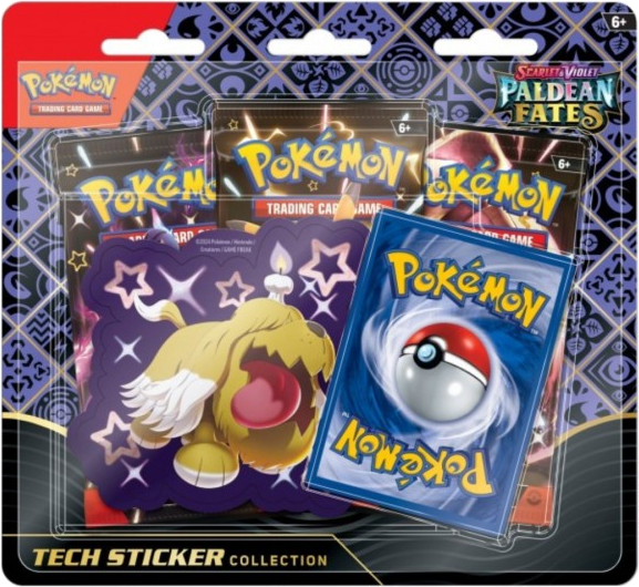 Pokemon Paldean Fates Tech Sticker Collection Maschiff