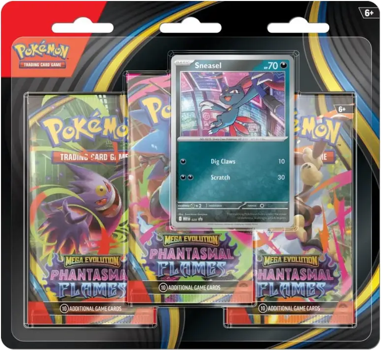 Pokemon Phantasmal Flames 3 Pack Blister Sneasel