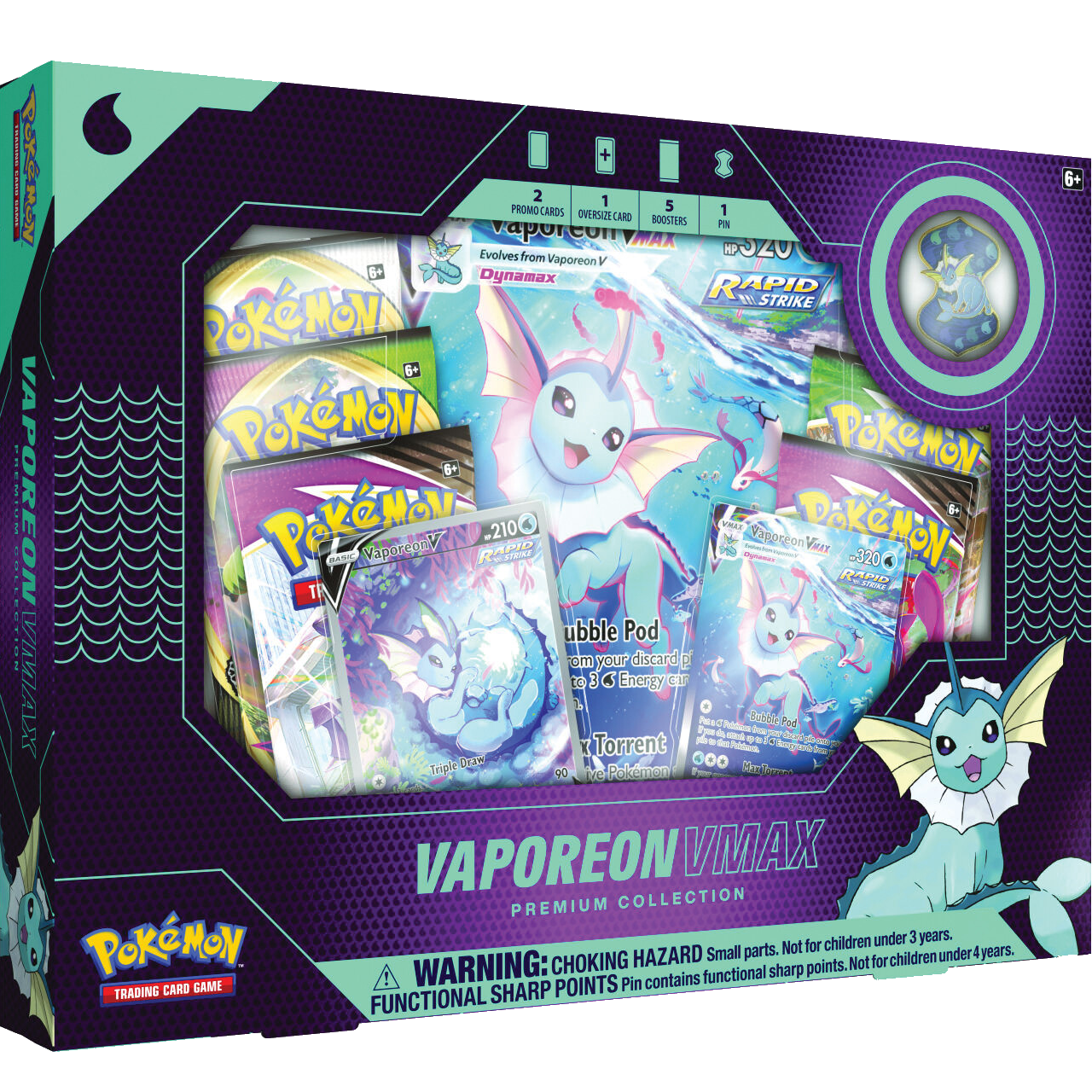 Vaporeon VMAX Premium Collection Box