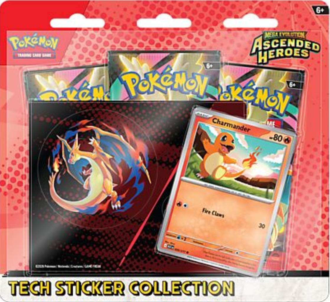 Pokemon Ascended Heroes - Tech Sticker Blister Charmander