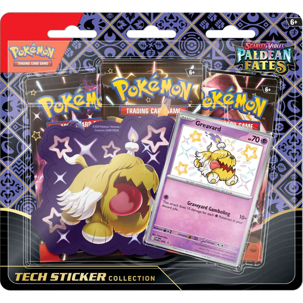 Pokemon Paldean Fates Tech Sticker Collection Greavard