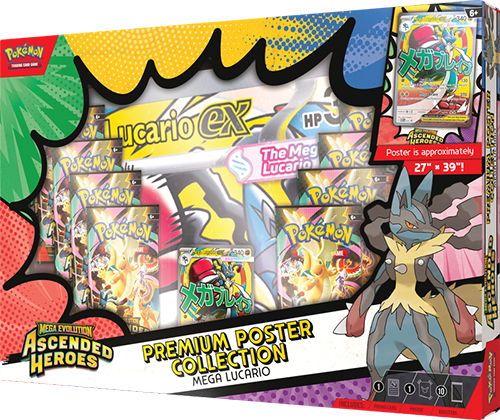 Ascended Heroes Premium Poster Collection Mega Lucario