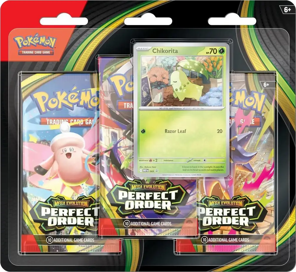 Perfect Order 3 Pack Blister Chikorita