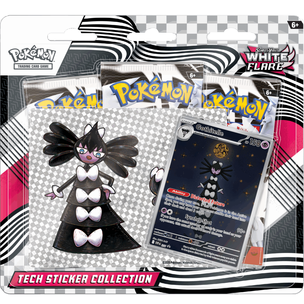 Pokemon White Flare Tech Sticker Collection Gothitelle